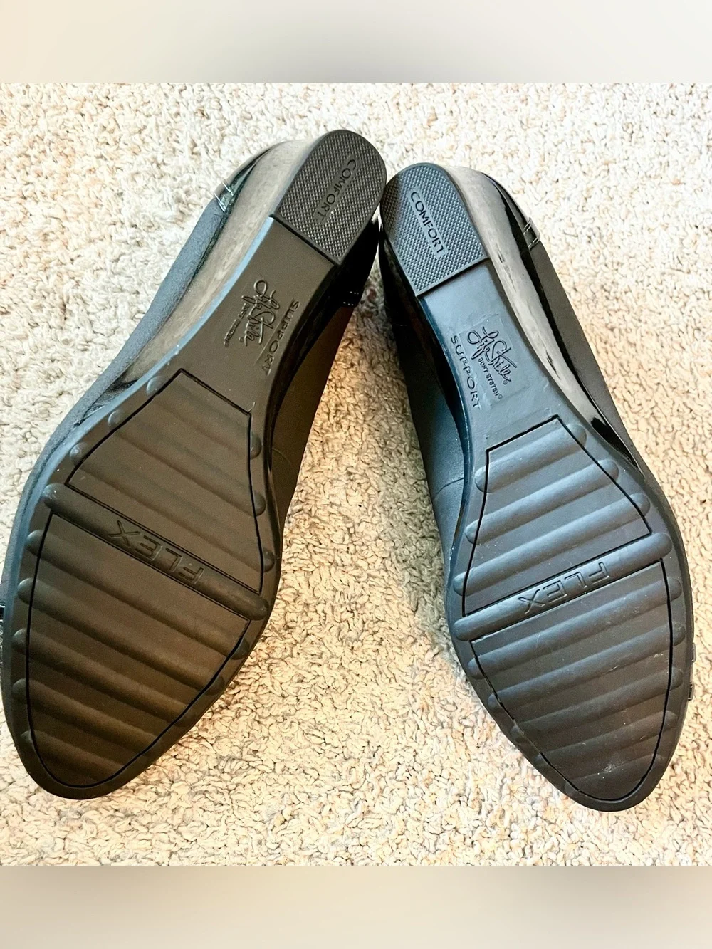 LifeStride Juliana Gray Patent Wedge Pumps Size 11W